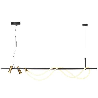 люстры 4397/40l hightech odl23 103 черный/античная бронза/металл/канат подвесной св-к ip20 led 40w 1580лм 3000k corda, доставка по Казахстану 