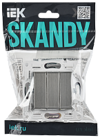 Дополнительная картинка SKANDY Выключ. 3-кл. 10А SK-V11N никель IEK