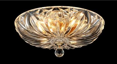 Потолочные Светильник потолочный Crystal Lux DENIS D400 GOLD Crystal Lux 1551/104, доставка по Казахстану 