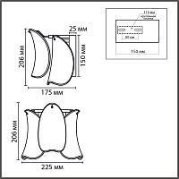 Дополнительная картинка 8385/1W Lumion Настенный светильник PLUME