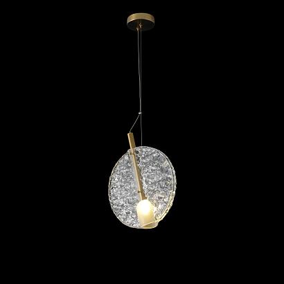 светильник подвесной crystal lux frozen sp1 brass crystal lux 3990/201, доставка по Казахстану 