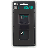 Дополнительная картинка SKANDY Рамка 2-мест. SK-F22G стекло граф. IEK