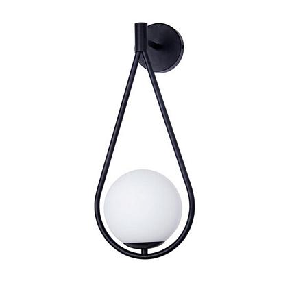 С 1 плафоном на стену Настенный светильник Arte Lamp MATISSE A7765AP-1BK, доставка по Казахстану 