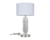 NEWPORT 3680 3681/T nickel  , Настольная лампа , Nickel Shade white D32*H59 cm E27 1*60W