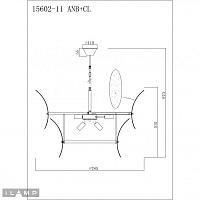 Дополнительная картинка Светильник подвесной iLamp Gramercy 15602-11 ANB+CL