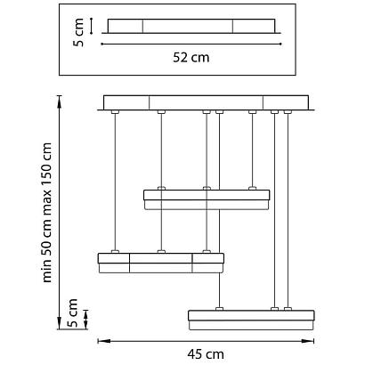 люстры подвесная светодиодная люстра lightstar unitario 763349, доставка по Казахстану 