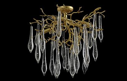 Потолочные Люстра Crystal Lux REINA PL5 D600 GOLD PEARL Crystal Lux 3580/105, доставка по Казахстану 