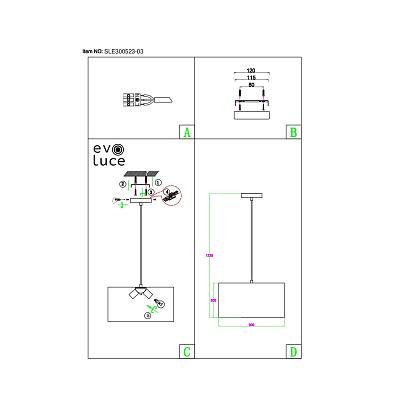 люстры подвесная люстра evoluce brescia sle300503-03, доставка по Казахстану 