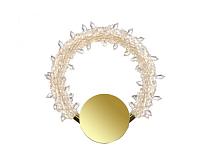 NEWPORT 8280 8280/А gold NEW , Бра, Gold Clear crystal D32 cm LED 27W 3100K 2700 Lm