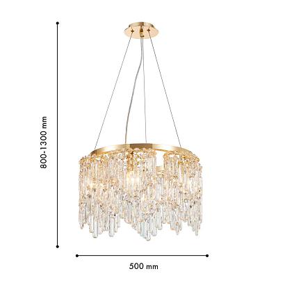 подвесная люстра diadem favourite 4724-6p, доставка по Казахстану 