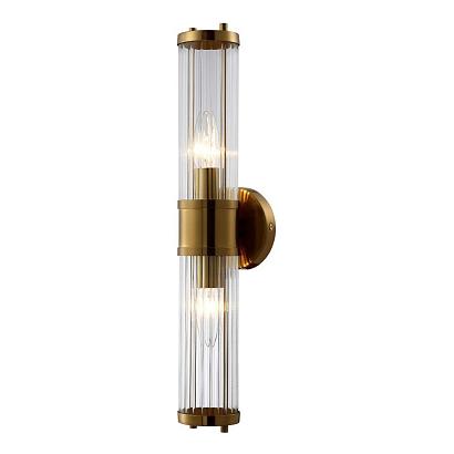 С 1 плафоном на стену Бра Crystal Lux SANCHO AP2 BRASS Crystal Lux 3652/402, доставка по Казахстану 