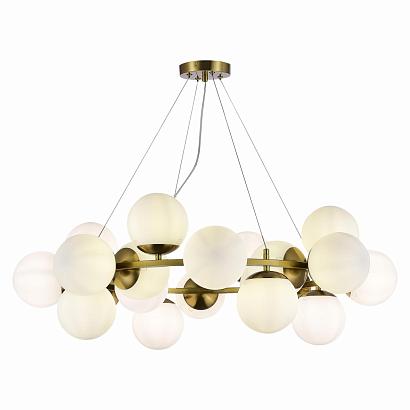 люстры sle1191-203-20 люстра подвесная золотистый/белый e27 20*60w fratta, доставка по Казахстану 