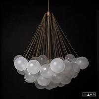 Дополнительная картинка Подвесная люстра iLamp GLOBE 10099P/3-D800 GOLD&WHITE