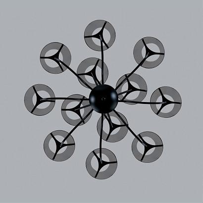 6570/12c  люстра потолочная smoky, доставка по Казахстану 