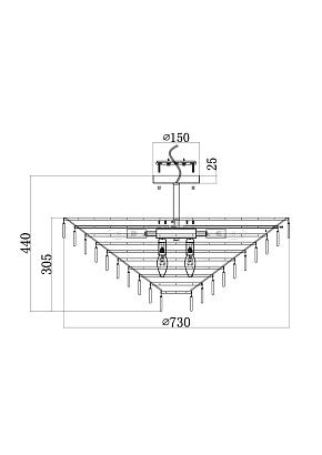 Потолочные Потолочный светильник Maytoni MOD130CL-14G, доставка по Казахстану 