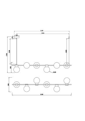 люстры подвесной светильник freya fr5232pl-06b1, доставка по Казахстану 