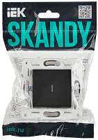 SKANDY Выключ. 1-кл. прох. с инд. 10А SK-V08G граф. IEK 