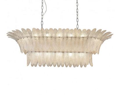 newport 8800 8819/s , подвесной светильник, chrome clear glass with white sand l120*65*h37/200 cm e14 19*60w, доставка по Казахстану 