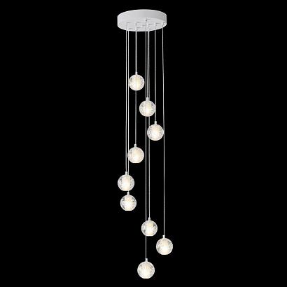 Подвесные Светильник подвесной Crystal Lux GASPAR SP9 D300 WHITE Crystal Lux 1870/309, доставка по Казахстану 
