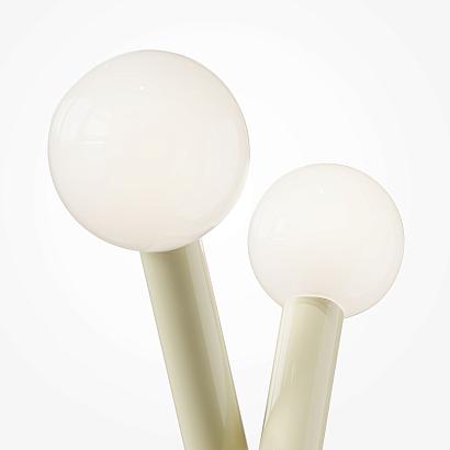 С 2 плафонами на стену Настенный светильник (бра) Maytoni MOD476WL-02BG Vortex, доставка по Казахстану 