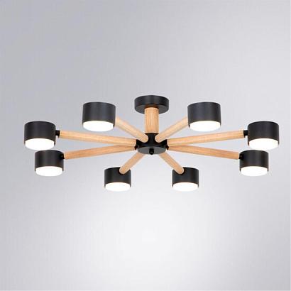 люстры потолочная люстра arte lamp tenda a1624pl-8bk, доставка по Казахстану 