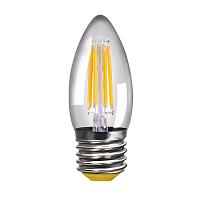Лампа светодиодная филаментная Voltega E27 4W 2800К прозрачная VG10-C1E27warm4W-F 8334 купить в Алматы svet.kz