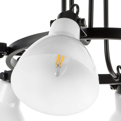 люстры 761060 (mx9114-6b) люстра acrobata 6х40w e14 белый (в комплекте), доставка по Казахстану 