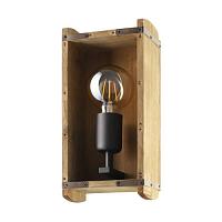 43593 Бра WOOTTON, 1Х40W, E27, L145, H270, A115, сталь-дерево, черный-коричневый
