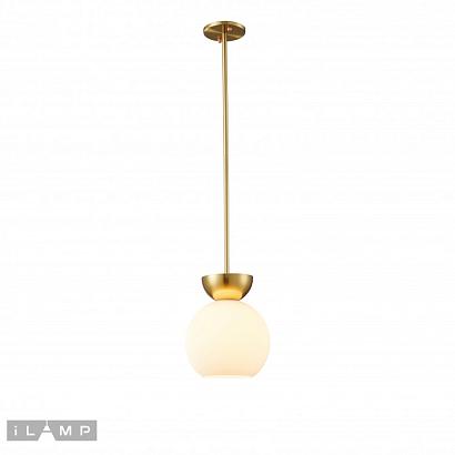 светильник подвесной ilamp mono p6079-1 gd+wh, доставка по Казахстану 
