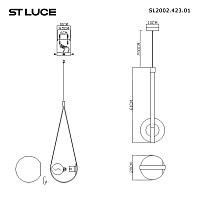 Дополнительная картинка SL2002.423.01 Светильник подвесной ST-Luce MOONBAG