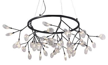 светильник подвесной crystal lux evita sp45 d black/transparent crystal lux 1690/245d, доставка по Казахстану 