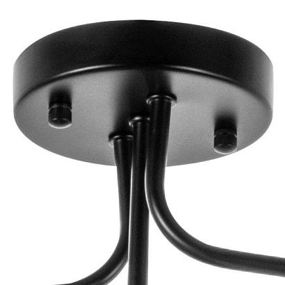 Потолочные 815557  MX22502-5A  Люстра CROCO 5х5W  led  G9 ЧЕРНЫЙ МАТОВЫЙ - БЕЛЫЙ  в комплекте, доставка по Казахстану 