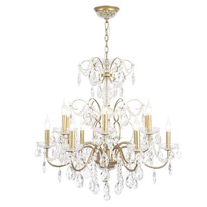 люстра crystal lux odelis sp12 gold crystal lux 2571/312, доставка по Казахстану 