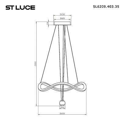 люстры sl6209.403.35 светильник подвесной st-luce orione, доставка по Казахстану 
