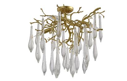 Потолочные Люстра Crystal Lux REINA PL5 D600 GOLD PEARL Crystal Lux 3580/105, доставка по Казахстану 