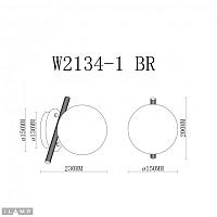 Светильник настенный iLamp Golden W2134-1 BR