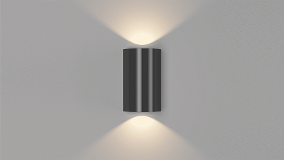 Настенный светильник ZIMA-2, черн., 12Вт, 3000K, IP54, LWA0148B-BL-WW