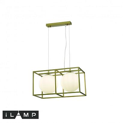 Подвесные Подвесной светильник iLamp GOLDEN P2484-2 GOLD, доставка по Казахстану 