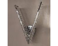 NEWPORT 8240 8247/V A , Бра , Chrome Clear crystal L26,5*H35*Sp10 cm  LED strip 9W 3100K 900Lm