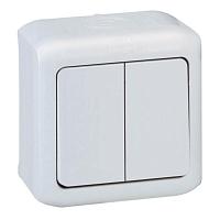 Forix Переключат. 2кл IP44 БЕЛ