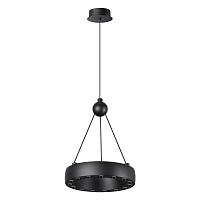 359396 over nt24 000 черный светильник подвесной светодиодный, длина провода 2м ip20 led 12w вниз/5w вверх 220v 1360лм 3000k turn, доставка по Казахстану 
