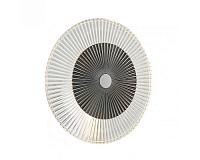 NEWPORT 4540 4542/A black glossy , Люстра, Black glossy Clear glass L25*H25*Sp4,8 cm Led strip 10W