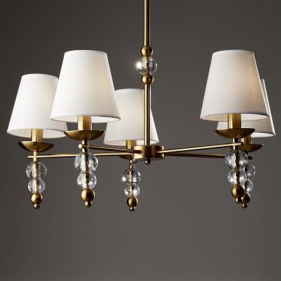 Потолочные Потолочная люстра Freya Crystal FR1009CL-05BS, доставка по Казахстану 
