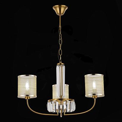 люстры  люстра подвесная латунь/шампань e14 3*40w ellisse, доставка по Казахстану 