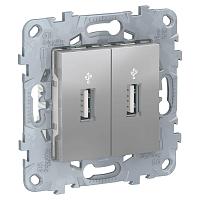 Розетка компьютерная USBx2 Schneider Electric Unica New NU542730 