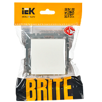 BRITE Выключ. 1-кл. 10А ВС10-1-0-БрБ бел. IEK 