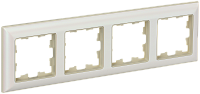 BRITE Рамка 4-мест. РУ-4-Бр беж./жемч. IEK 