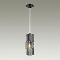 5016/1 modern odl23 335 черный/дымчатый металл/стекло подвес e14 1*40w pimpa, доставка по Казахстану 