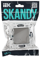 Дополнительная картинка SKANDY Заглушка с суппортом SK-C01N никель IEK