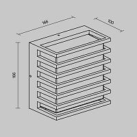 Дополнительная картинка Настенный светильник (бра) Outdoor O020WL-L10B3K